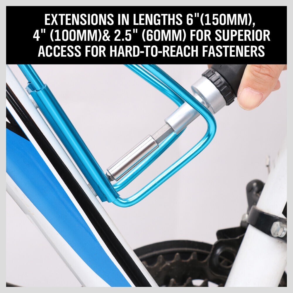 New 3Pc Magnetic Extension Socket Drill Bit Holder Screwdriver 1/4 Hex Quick