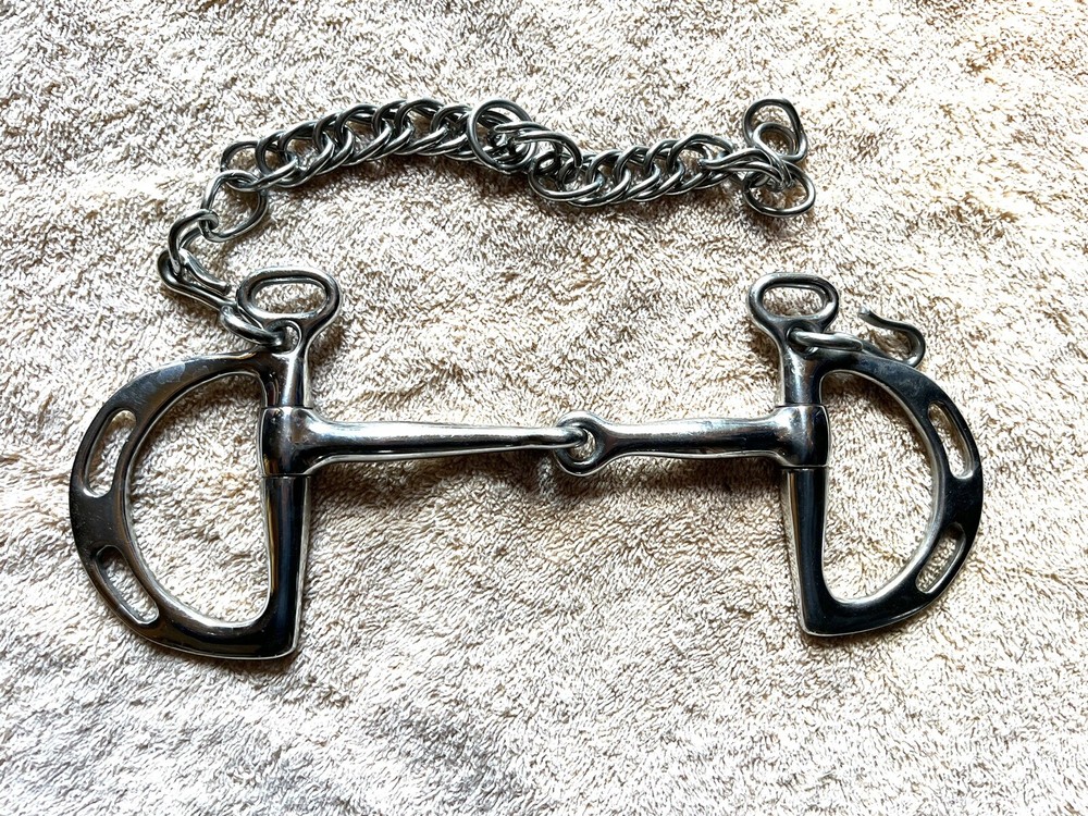 5” English Kimberwick Snaffle Bit With Chain