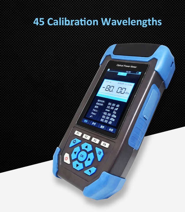 Precise Optical Power Meter Tester A Type OPM VFL Mode with Range -80-+10dBm