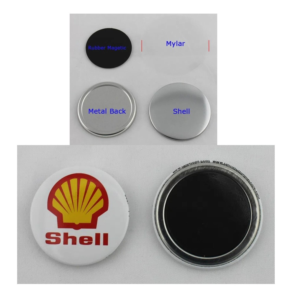 32mm Rubber Magnetic Button Badge Personalized DIY Making Parts Button Maker