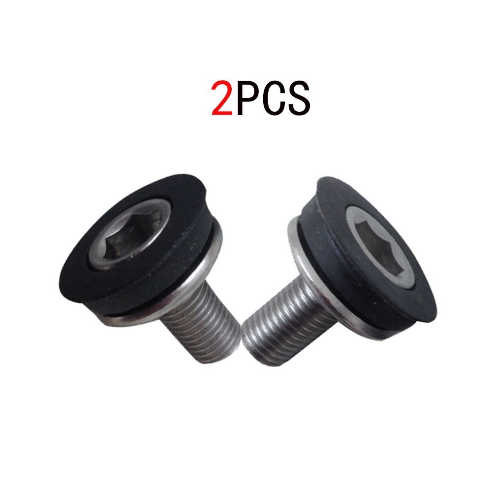 2PCS Bottom Bracket Nuts Screw For Ordinary Square Hole Bottom Axle Steel