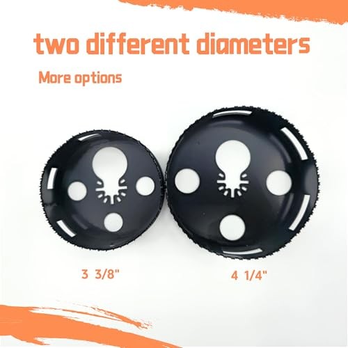 Upgrade 2pcs Hand Held Circular Saw Multi Tool, Electrical Box Cutter Ceiling