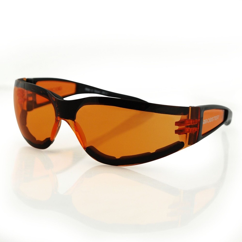 Bobster® Shield 2 Gloss Black Frame Amber Lens
