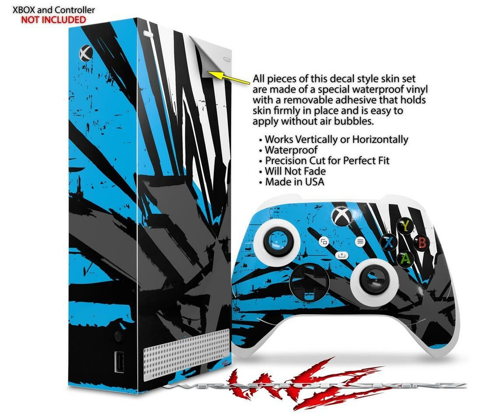 Skins XBOX Series S Console Controller Baja 0040 Blue Medium