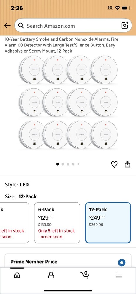 Fire alarms 12 PACK