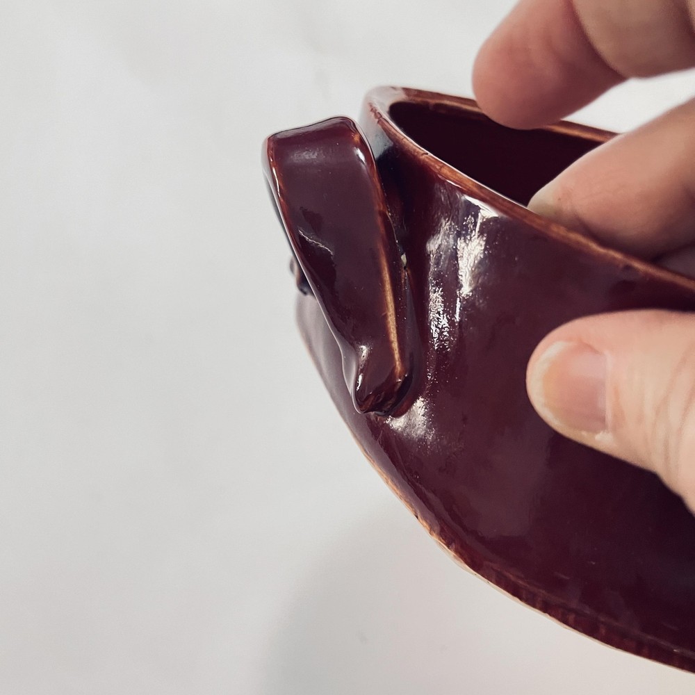 Handmade Rectangular Ceramic Baking Dish 10x7 Red Pottery Ovenware Rustic