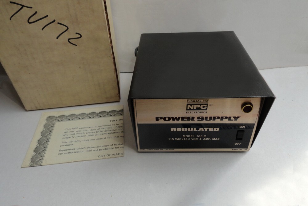 Thompson-CSF NPC 103R Regulated  Power Supply , NEW