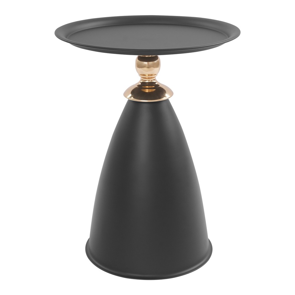 Small Round Side Table, Iron Side Table for Small Spaces, Modern Couch End Table