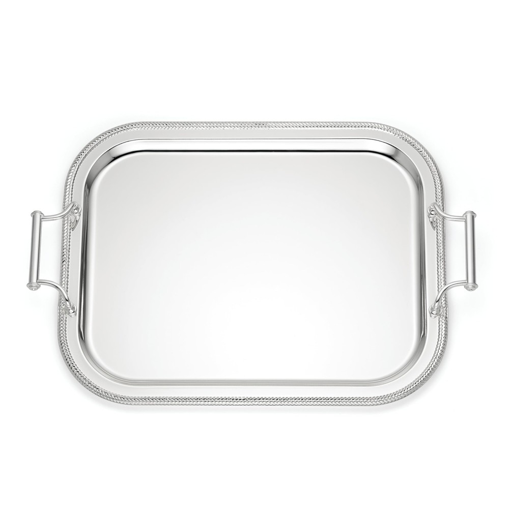 Reed And Barton 896102 Rectangle Silverplate Tray With Handles