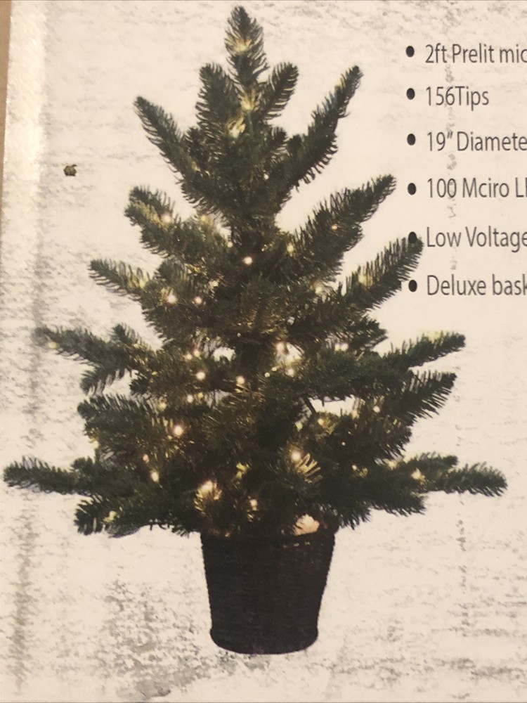 CHRISTMAS TREE. 2ft Prelit Micro LED tree. Unopened