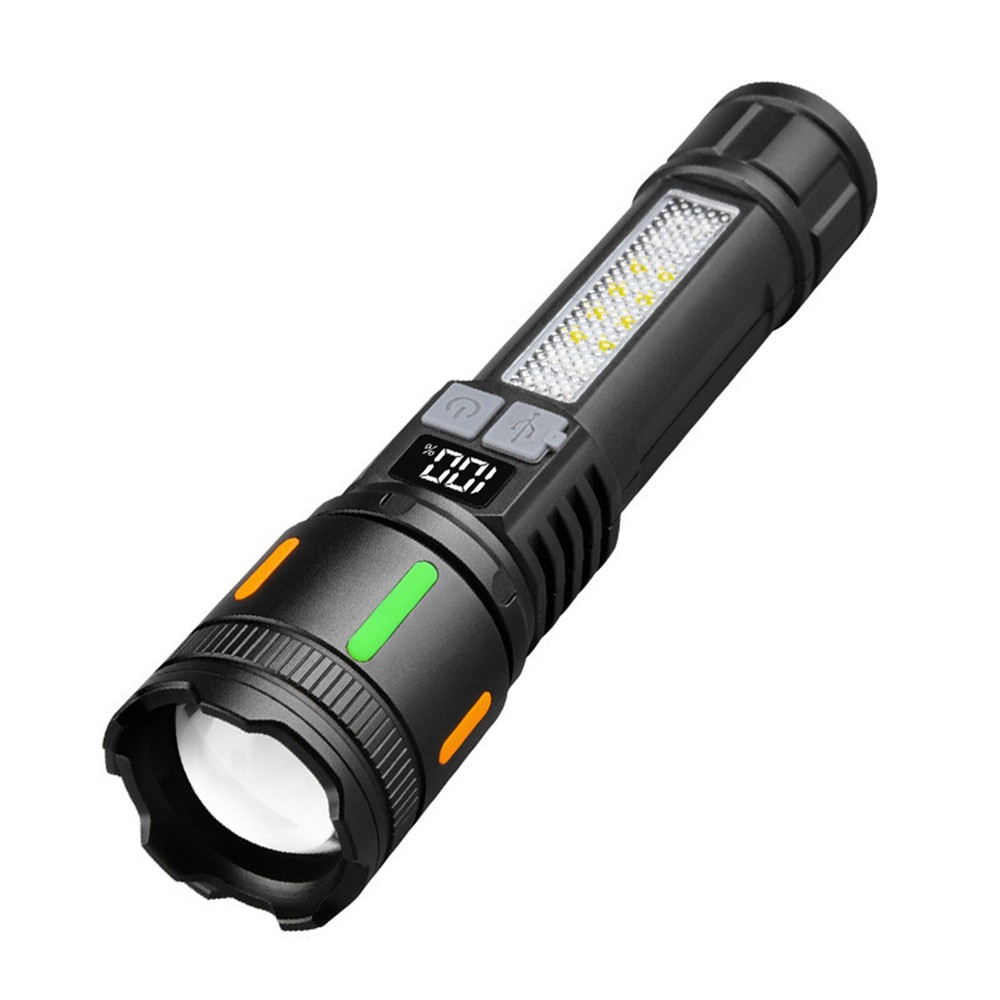 3000 Lumens LED Flashlight Rechargeable with 5 Modes Adjustable Head Portable