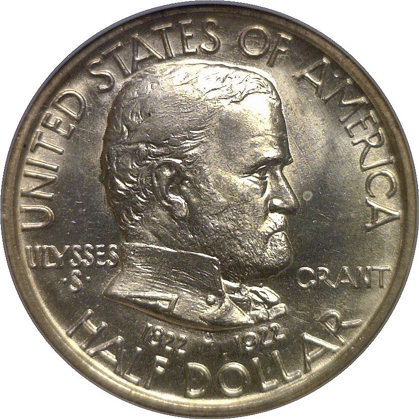 1922 Grant Commemorative Half Dollar NGC MS-65