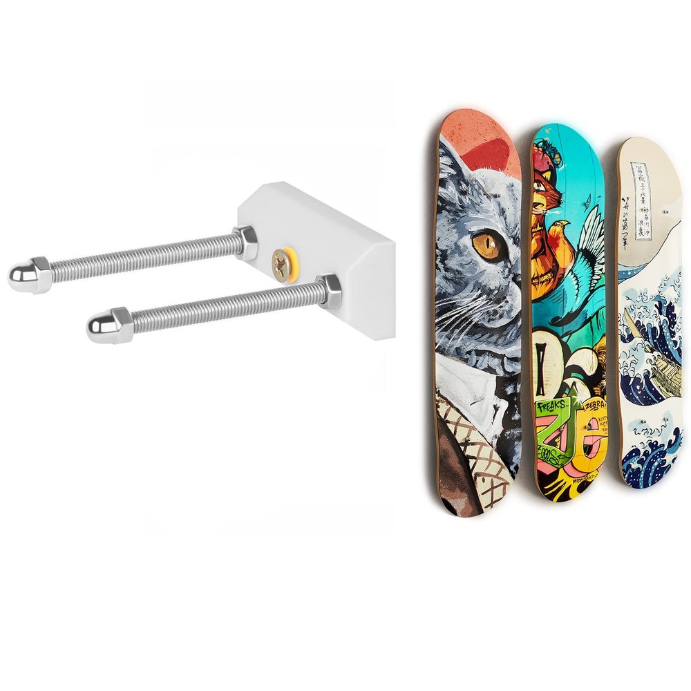 Skateboard Wall Mount Deck Display Rack | Ghost Hanger Storage Holder