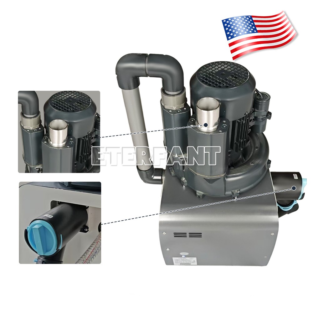 Dental Electric Suction Machine Vacuum System Semi-Dry Type Support 2-3 Chairs