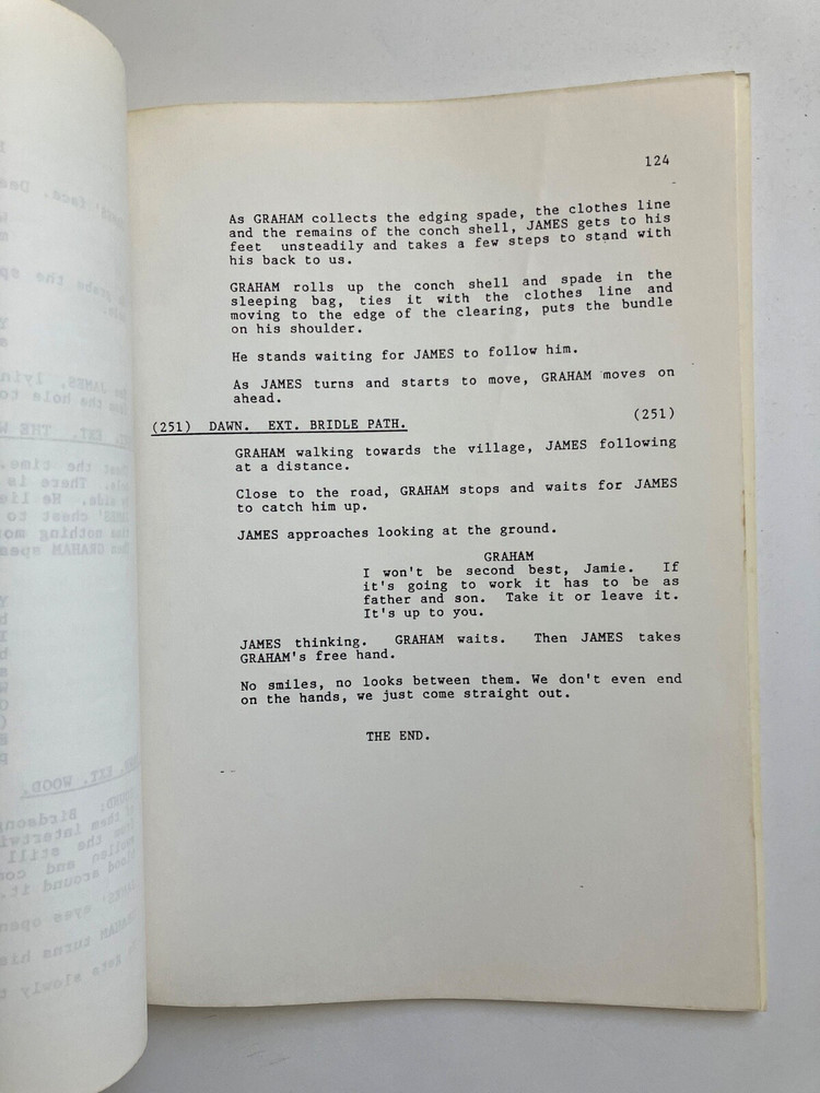 SECOND BEST (1994) ORIGINAL 1st DRAFT SCRIPT. WILLIAM HURT. NOT A REPRODUCTION