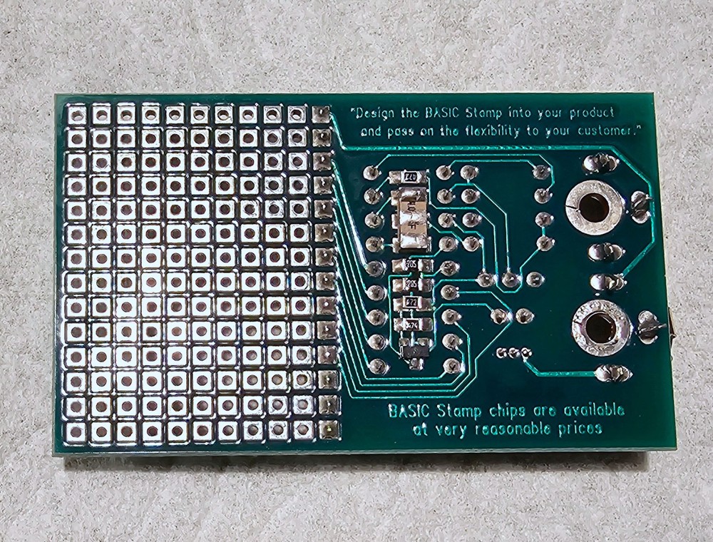 PARALLAX Basic Stamp 1 Microcontroller Board - Early 1993 Version