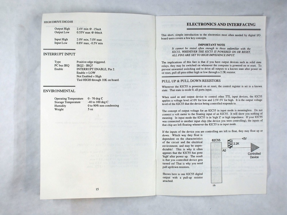 ComperBoards - CIO -DIO24 Digital Input / Output Board for ISA Computer Bus -