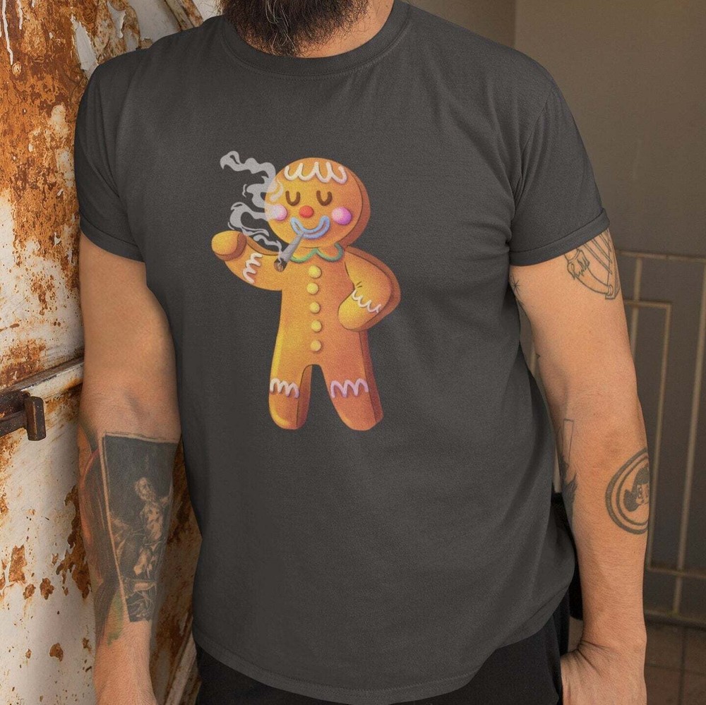 Stoner Christmas Shirt, Gingerbread Man