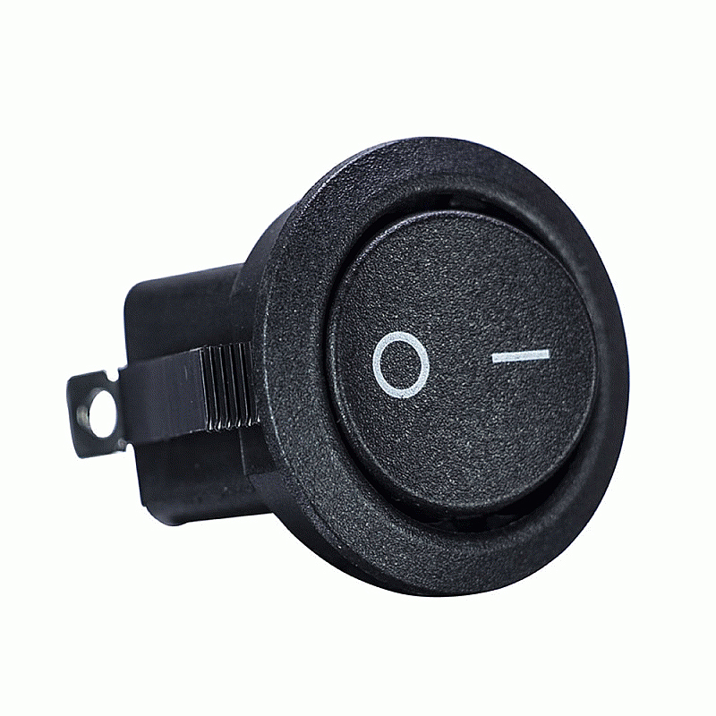 Install Bay IBRRMOM Momentary Type Round Rocker Switch With 5 Pcs Per Package