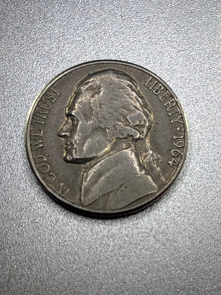 1964 Nickel D Mint Mark on REVERSE