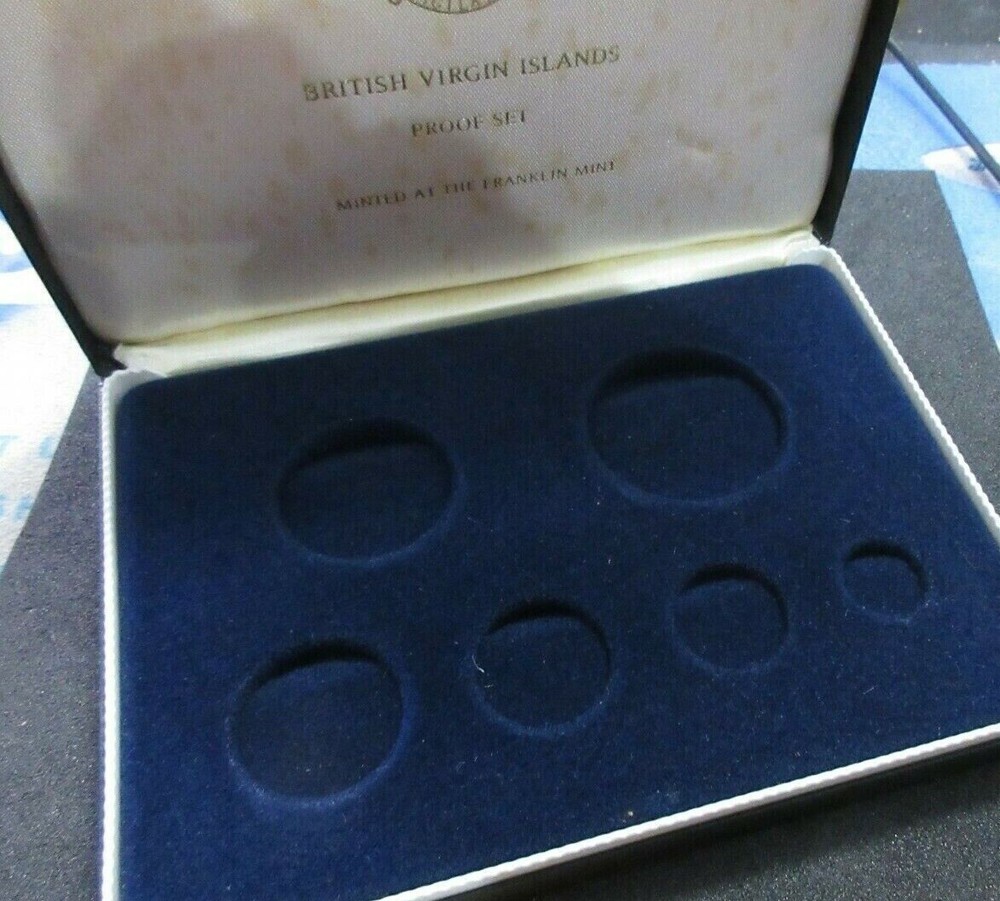 BRITISH VIRGIN ISLANDS COIN BOXES WITH OUTER SLEAVE