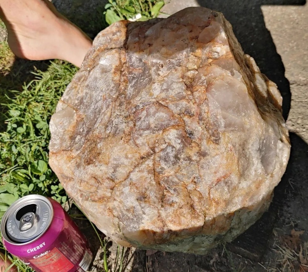 Raw Quartz orange/gold/clear raw Quartz