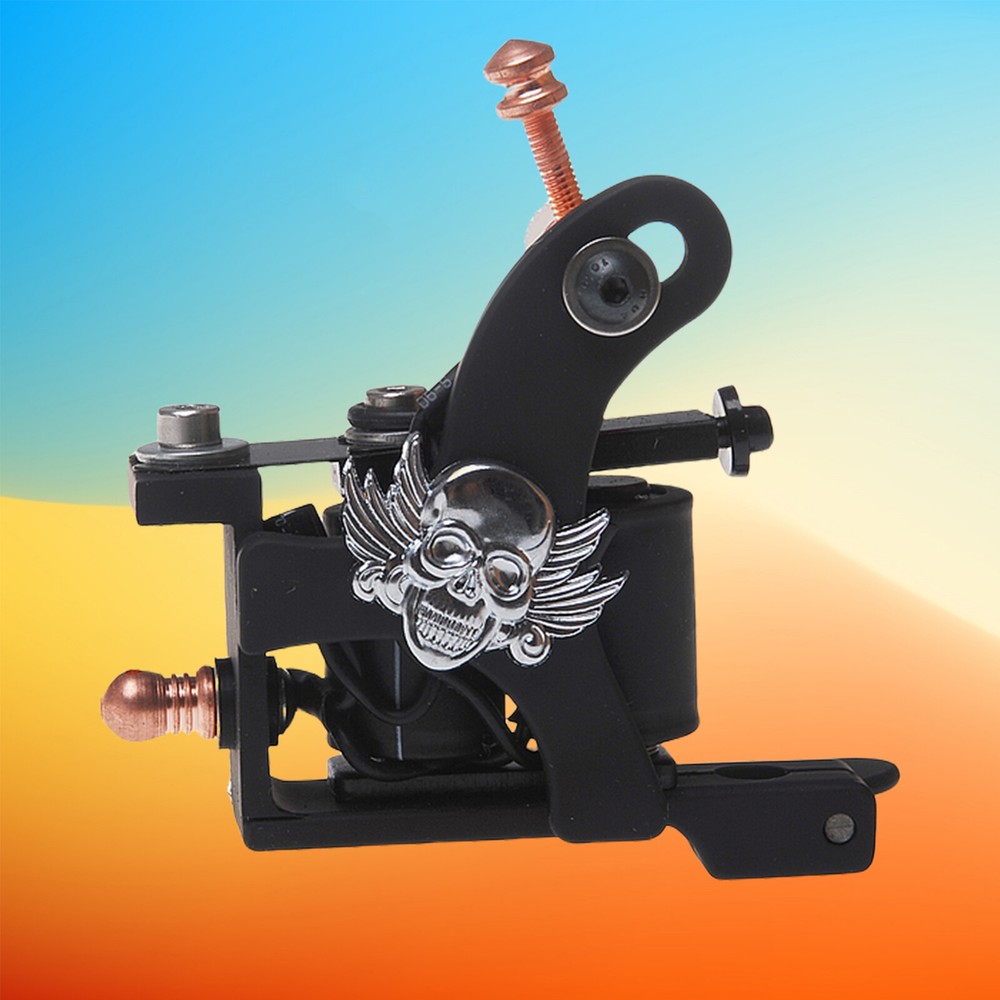 Coil Tattoo Machine Cast Iron Frame for Beginner 10 Wrap Liner 401-G