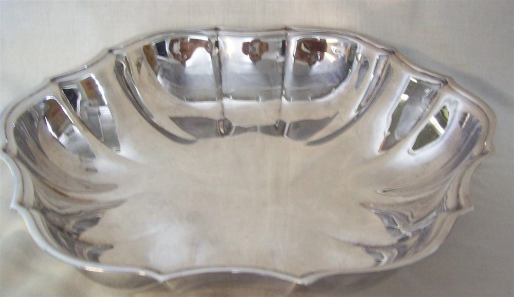 SILVER PLATE Large Serving Dish 11" wide