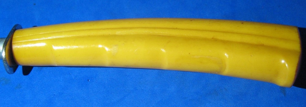 MCM Butterscotch Bakelite Handled Sharpening Steel