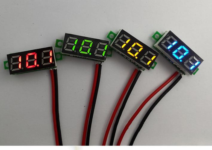 0.28" DC Digital Voltmeter Panel Mount LED Voltage Volt meter Green 2.50~30V