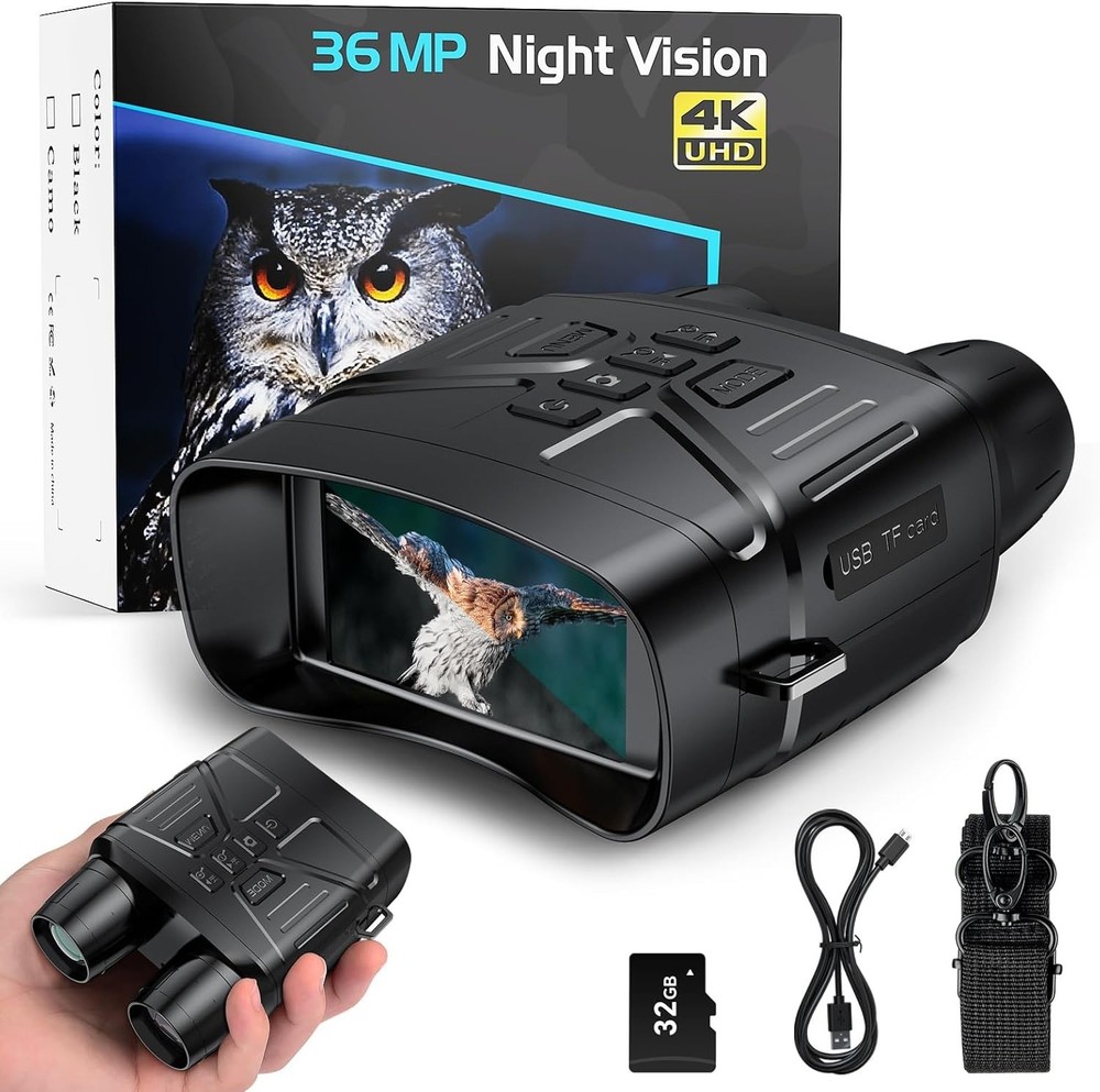 Motion Detection Night Vision Binoculars with IR Illuminator