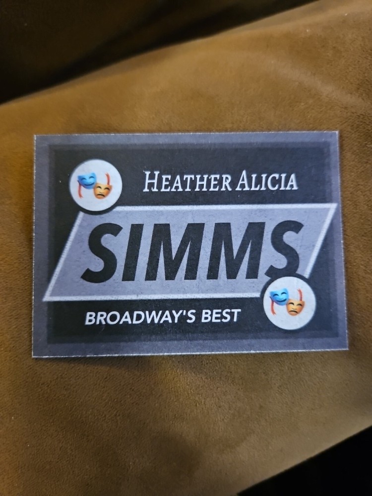 Heather Alicia Simms Custom Signed Card - Broadway's Best