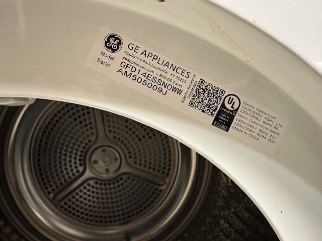 GE Washer & Dryer Set, Stackable or Side-by-Side, Used- Excellent Condition