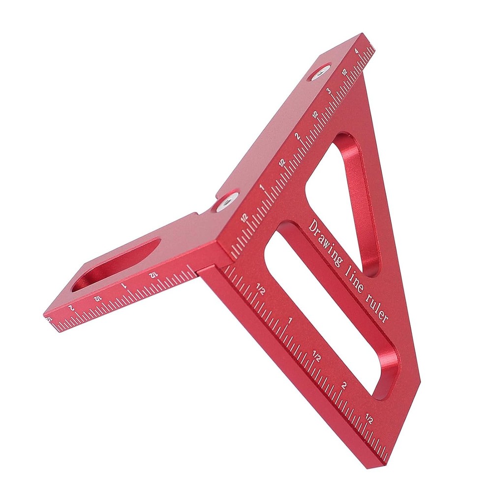 Versatile Multi-Angle Measuring Ruler - Essential Tool for DIY and Engineering