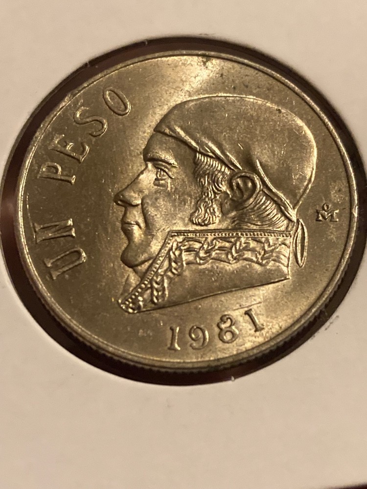 MEXICO UN PESO 1981 OPEN 8