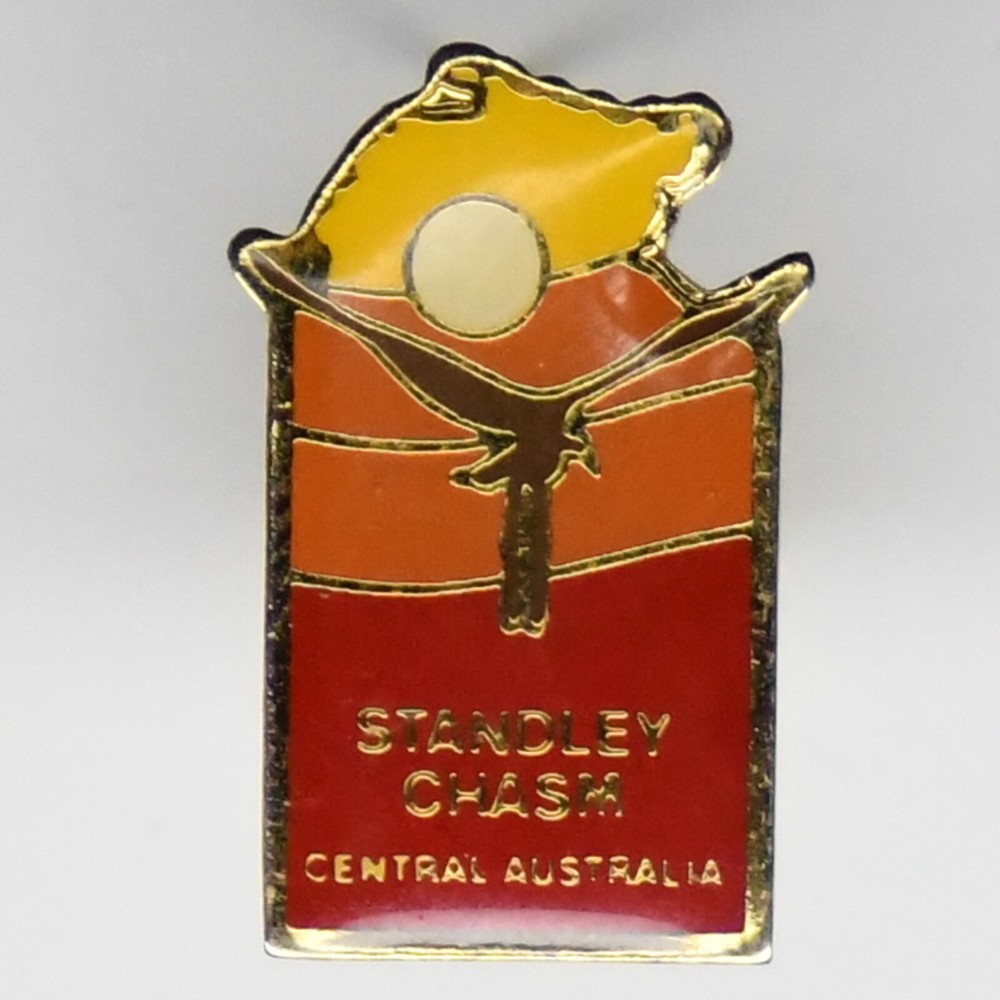 Standley Chasm Central Australia Metal Pinback Button