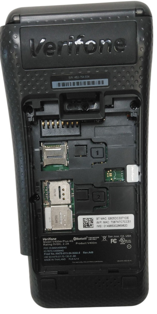 Verifone V400m Wireless Credit Card Reader& P400 Plus Reader - UNTESTED