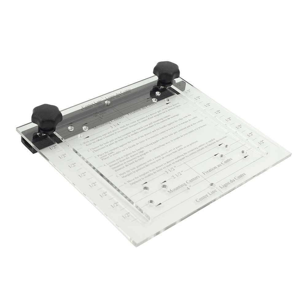 Cabinet Drawer Pull Handle Drilling Template Guide Jig