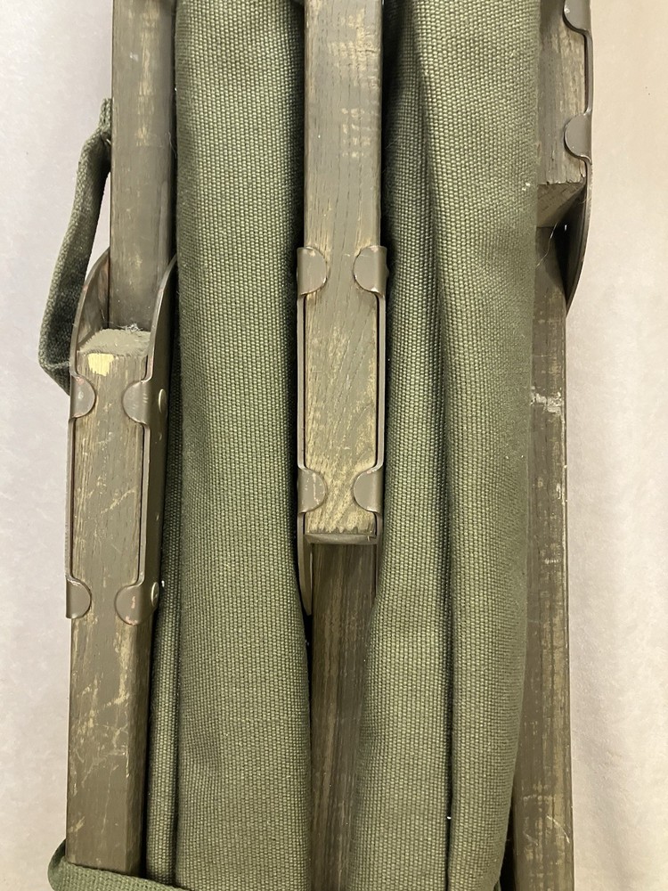 Vintage 1952 U.S. Army folding cot