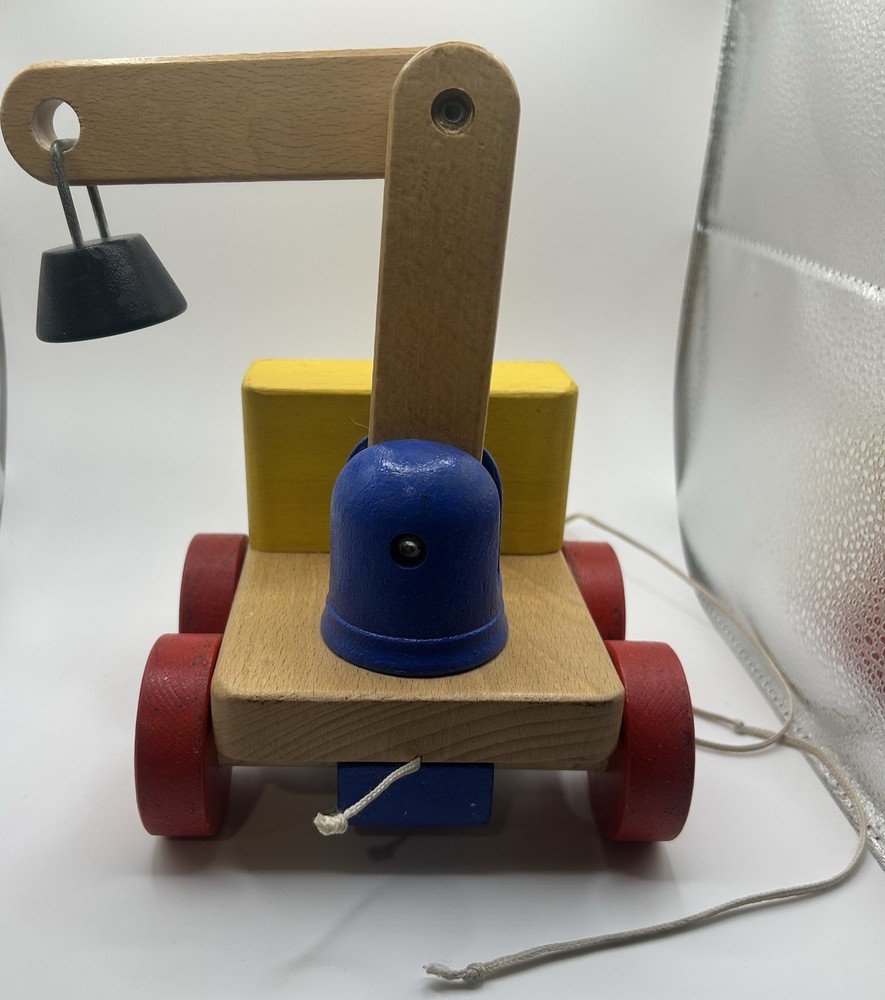 Wood Crane Pull Toy