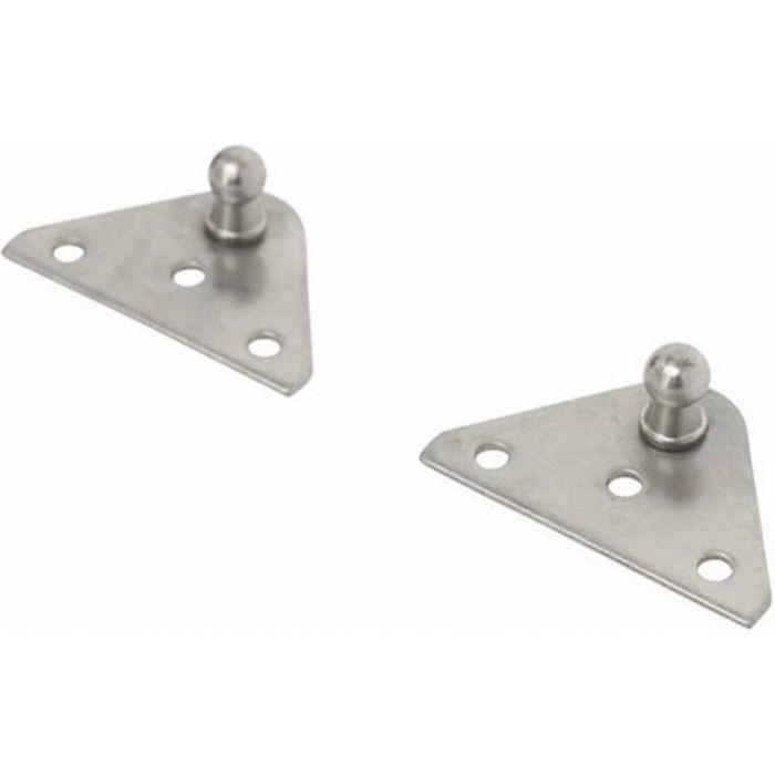 Taylor Made Stainless Steel 2.25" Flat Gas Shock Bracket (pair) , #1858