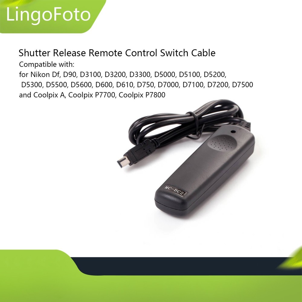 Shutter Release Remote Control Switch Cable for Nikon Df D90 D3100 D3200 D3300
