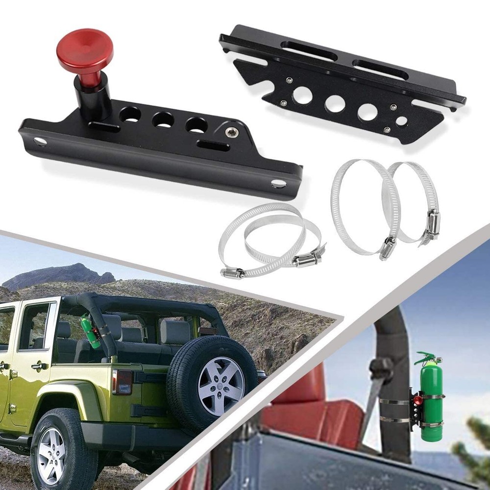 Universal Quick Release Roll Bar Fire Extinguisher Mount bracket Ranger Can ...