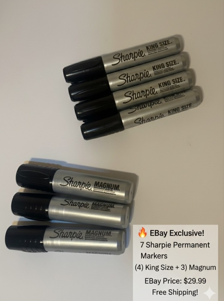 sharpie markers lot black