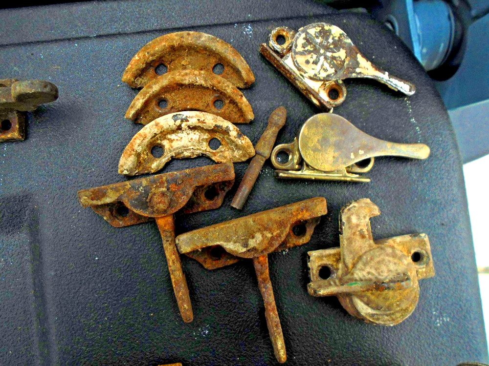 late 1800's -1900's WINDOW Latch Hardware lot