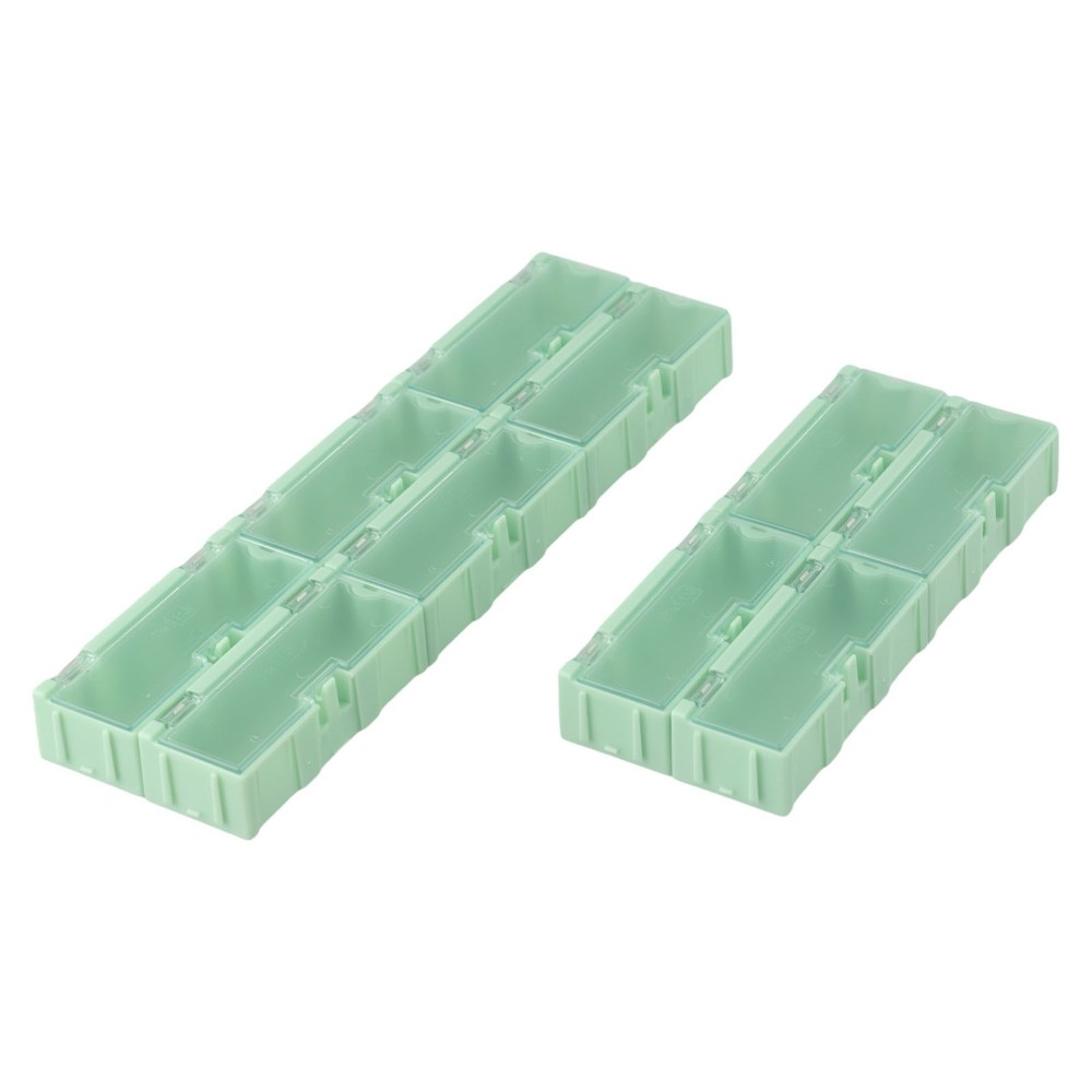 Electronic Components Plastic Storage Box Organizer with Locking Mechanism