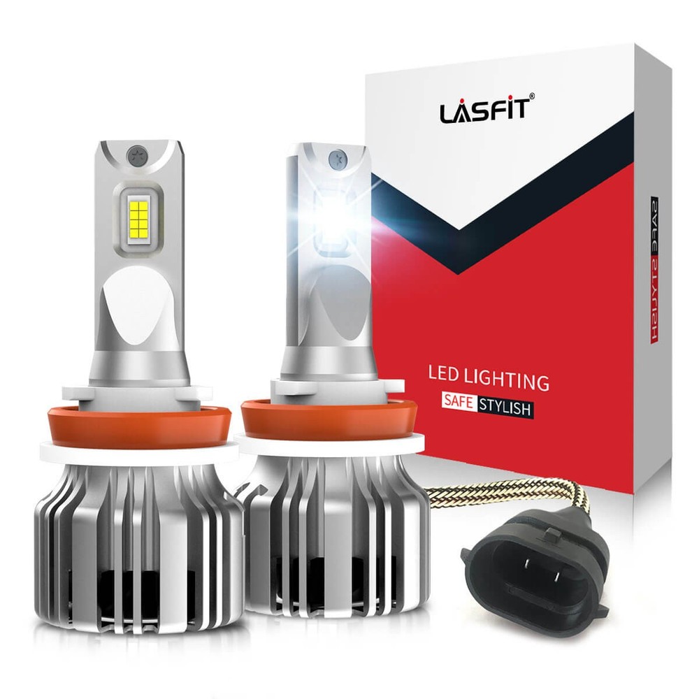 Lasfit H11 LED Low Beam Bulb Headlight 5000LM White Replace Halogen LC Series