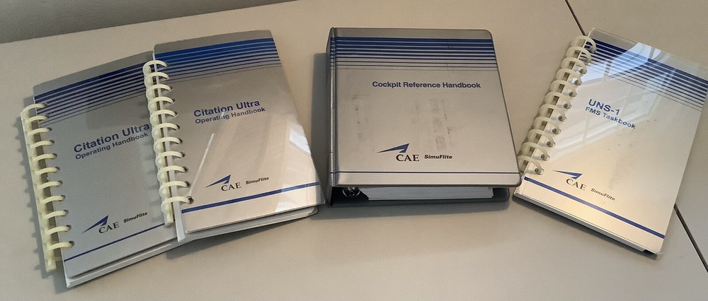 Simuflight Citation Ultra & Cockpit Ref. Handbook & Flight Management Taskbook