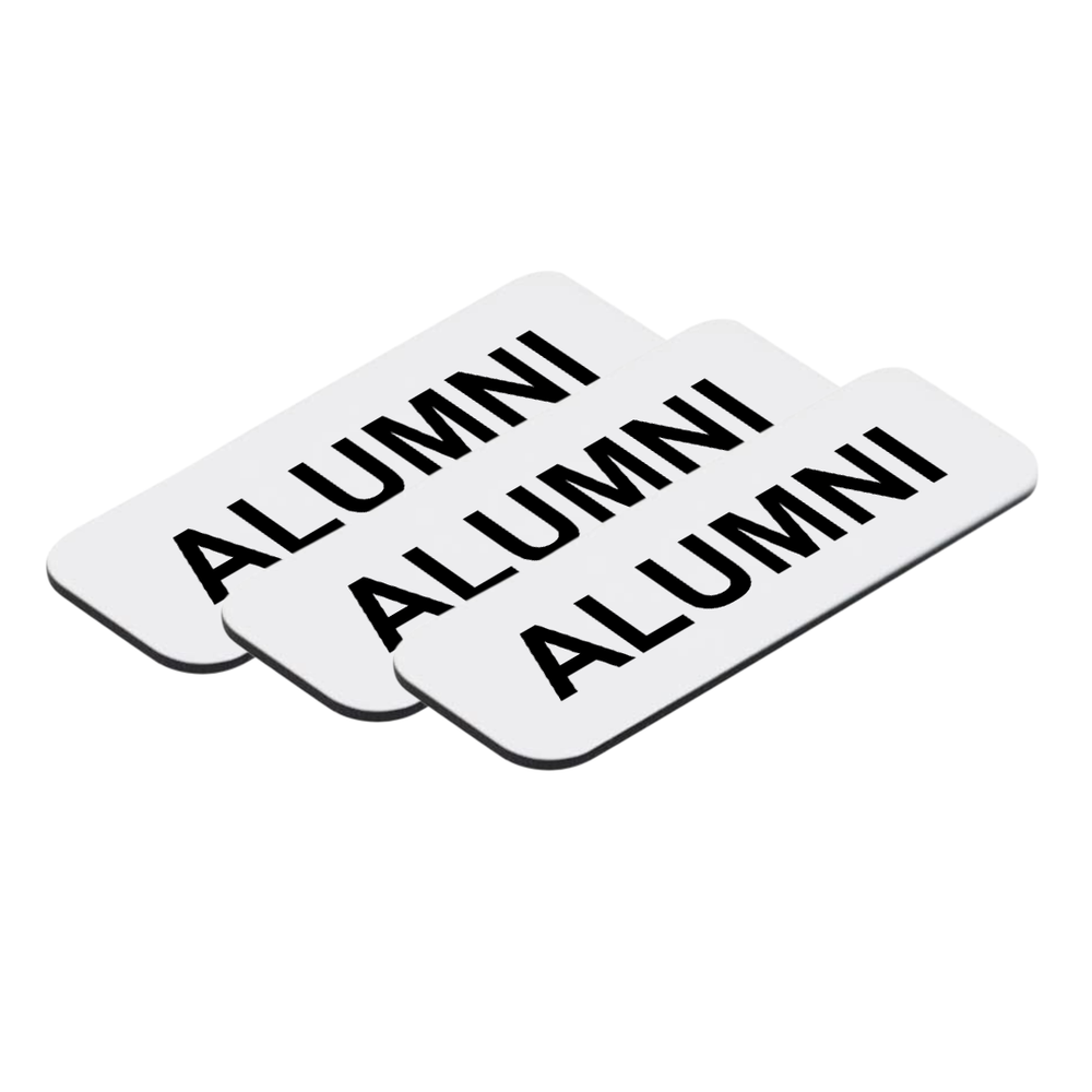 Alumni 1 x 3" Name Tag/Badge, (3 Pack)