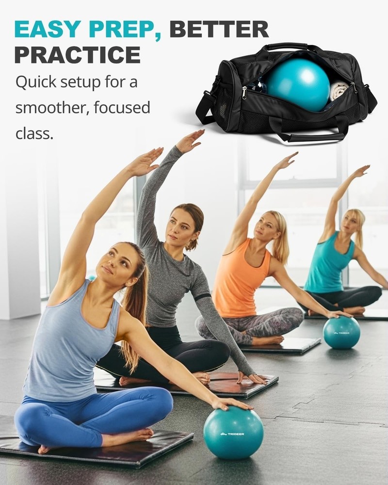 High-Quality 9-Inch Exercise Ball with Quick Pump - Perfect for Core Training